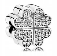 Wisiorki - CHARMS KLIPS KONICZYNKA do bransolet modułowych zawieszka srebro C545 - miniaturka - grafika 1