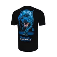 Koszulki sportowe męskie - Pit Bull T-shirt Koszulka In Blue Black - miniaturka - grafika 1