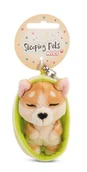 Plecaki - NICI 61606 Sleeping Pets breloczek piesek Welsh Corgi w koszyczku, wierny towarzysz do plecaka lub torby, zawieszka do kluczy dla małych i dużych, 8 cm, brązowy - miniaturka - grafika 1