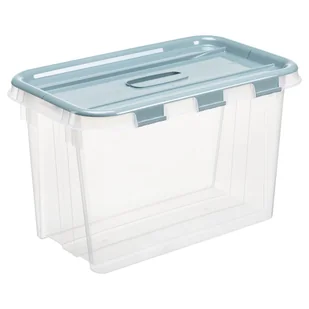 Pojemnik plastikowy przezroczysty Flip Box 28 litrów 50.5x31.8x30.3 cm - Pudła i pojemniki do przechowywania - miniaturka - grafika 1