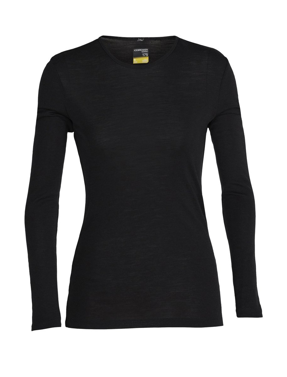 Longsleeve termiczny damski Icebreaker 175 EVERYDAY czarny IB104471001 r M