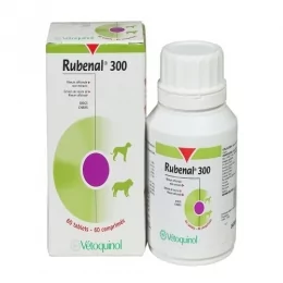 Vetoquinol rubenal 300 mg 60 tabletek - Suplementy i witaminy dla kotów - miniaturka - grafika 1