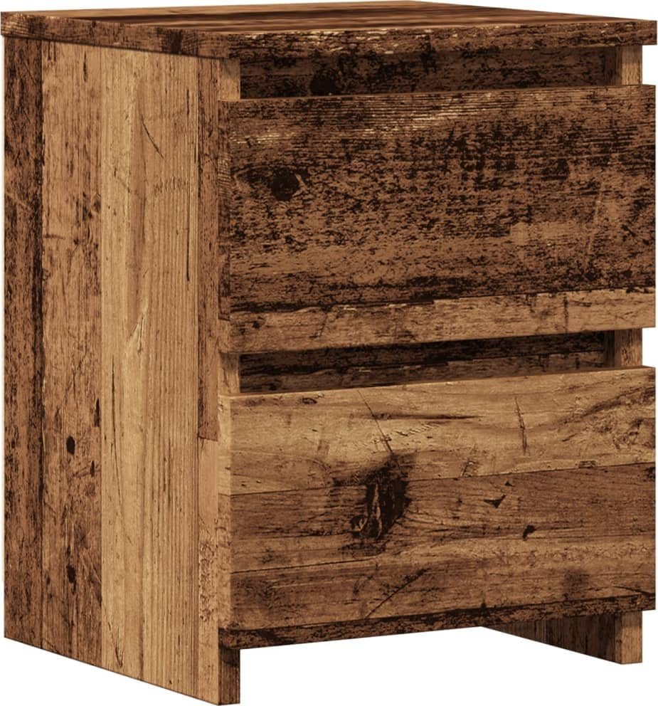 vidaXL vidaXL Szafka nocna, stare drewno 30x30x40 cm, materiał drewnopochodny