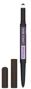 Maybelline New York Brow Satin puder-Liner, Black Brown, 1er Pack (1 X 0,71 G) 3600531498160 - Akcesoria i kosmetyki do stylizacji brwi - miniaturka - grafika 1