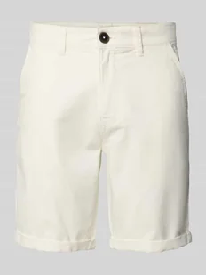 Szorty chinosy z mieszanki lnu - Spodenki męskie - miniaturka - grafika 1