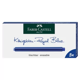 Faber Castell NABOJE ATRAMENTOWE DŁUGIE NIEBIESKIE 5szt - Naboje i atramenty - miniaturka - grafika 2