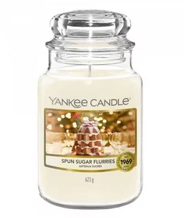 Świece - Yankee Candle Świeca zapachowa Słoik duży Spun Sugar Flurries 623g - grafika 1