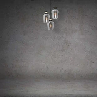 Milagro Loftowa LAMPA wisząca RICHMOND MLP6541 szklana OPRAWA kaskada ZWIS podłużny czarny przezroczysty MLP6541 - Lampy sufitowe - miniaturka - grafika 1