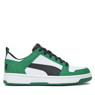 Sneakersy Puma REBOUND LAYUP LO SL JR 37049024 Zielony - Buty dla chłopców - miniaturka - grafika 1