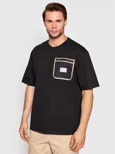 Koszulki męskie - New Balance T-Shirt MT21510 Czarny Relaxed Fit - grafika 1