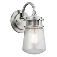 Lampy ogrodowe - Kichler Lyndon kinkiet elewacyjny IP45 srebrny KL-LYNDON2-S-BA - KL-LYNDON2-S-BA - miniaturka - grafika 1