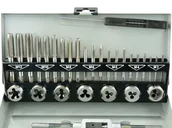 Gwintowniki - Zestaw gwintowników i narzynek M3-M12 32el. - miniaturka - grafika 1