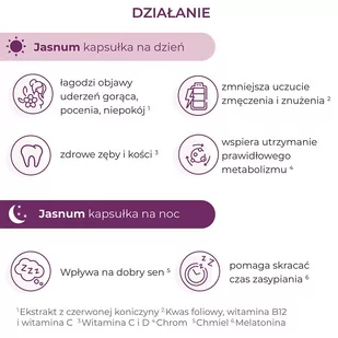 US Pharmacia Jasnum 30 kapsułek na dzień + 30 kapsułek na noc 3793821 - Witaminy i minerały - miniaturka - grafika 2