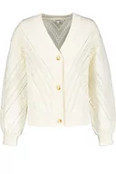 Swetry damskie - Garcia Damski kardigan z dzianiny, złamana biel, L, Off White, L - miniaturka - grafika 1