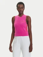 Koszulki i topy damskie - adidas Top JW3648 Różowy Slim Fit - miniaturka - grafika 1