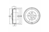 Bębny hamulcowe - DELPHI BĘBĘN HAMULCOWY BF379 BF379 - miniaturka - grafika 1