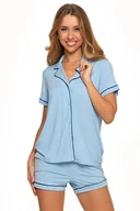 Piżamy damskie - Piżama Moraj PDD4900-022 blue - miniaturka - grafika 1