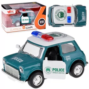 Zabawkowy samochodzik policyjny, metalowe autko z otwieranymi drzwiami - Samochody i pojazdy dla dzieci - miniaturka - grafika 1