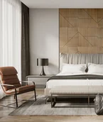 Panele ścienne i boazeria - 60x60x1,1 cm LD (Koperta 2) panel frezowany MDF fornir dębowy - ozdobna dekoracja ścienna 3D - miniaturka - grafika 1