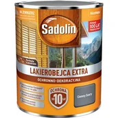 Farby i impregnaty do drewna - Sadolin Lakierobejca Ochronno-Dekoracyjna Extra Ciemny Szary 0,75 l - miniaturka - grafika 1