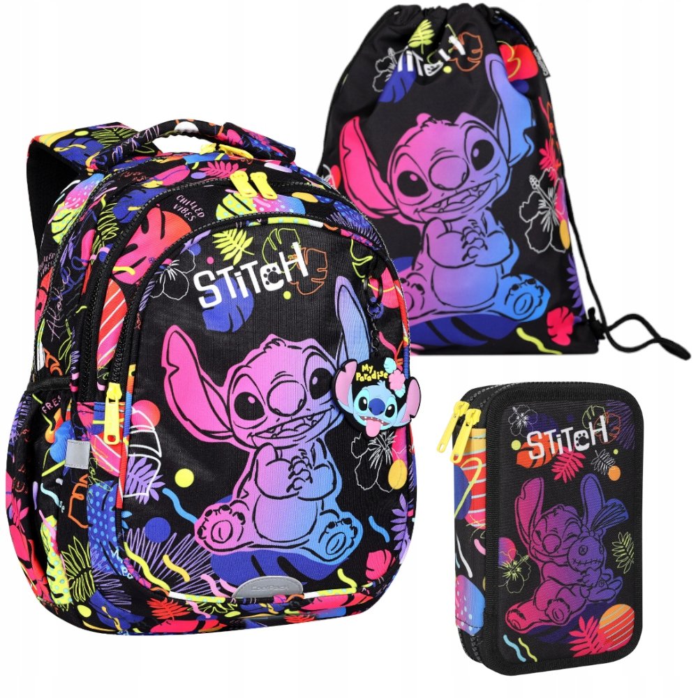 CoolPack plecak szkolny tornister Stitch dla dziewczynki 1-3 klasa Zestaw