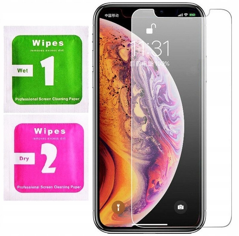 SZKŁO HARTOWANE DO APPLE IPHONE X / XS SZYBKA OCHRONNA NA EKRAN SZKIEŁKO 9H