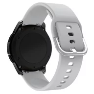 Akcesoria do smartwatchy - Pasek Opaska Bransoleta Silikon Szary Pętla uniwersalna 20mm - miniaturka - grafika 1