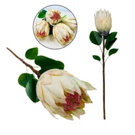 Sztuczne kwiaty - PROTEA SREBRNIK KRÓLEWSKI EGZOTYCZNE SZTUCZNE KWIATY TRAWA PAMAPSOWA DO WAZONÓW TRAWY NA TARAS - miniaturka - grafika 1