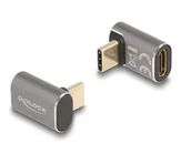 Adaptery i przejściówki - DeLOCK USB Adapter 40 Gbps USB Type-C PD 3.0 100 W męski na żeński kątowy 8K 60 Hz metalowy 60054 - miniaturka - grafika 1