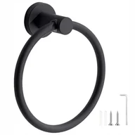 Wieszaki łazienkowe - Wieszak na ręczniki, okrągły wieszak na ręczniki, wieszak łazienkowy ze stali nierdzewnej, wieszak na ręczniki do łazienki, kuchni, montowany na ścia - miniaturka - grafika 1