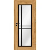 Drzwi wewnętrzne - Drzwi wewnętrzne pokojowe Rimini dąb naturalny 80 prawe Voster - miniaturka - grafika 1