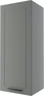 Meble kuchenne - Bergamo Szafka Wisząca Wysoka W4/40 Szary Mat - miniaturka - grafika 1