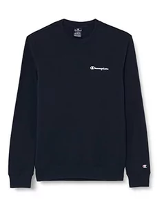 Champion Męska bluza z okrągłym dekoltem Legacy American Classics Heavy Powerblend Terry z małym logo, granatowa, XS - Bluzy męskie - miniaturka - grafika 1