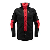 Kurtki męskie - Haglöfs 605256_4UF L.I.M ZT SYNC 1 MID HOOD MĘSKA Kurtka TRUE BLACK/ZENITH RED Rozmiar M - miniaturka - grafika 1