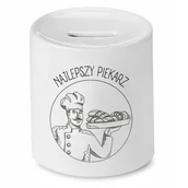 Skarbonki - SKARBONKA DLA PIEKARZA NAJLEPSZY PIEKARZ PREZENT z Nadrukiem ze Zdjęciem - miniaturka - grafika 1