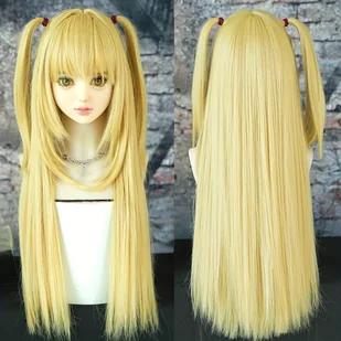 TEMU Peruki Cosplay Długie Proste Blond Peruka z Dwoma Warkoczami, Warstwowa Peruka na Halloween dla Kobiet, Syntetyczna Odporna na Ciepło do Użytku - Pozostałe akcesoria fryzjerskie - miniaturka - grafika 1