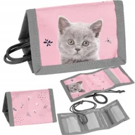 Portfele - Kotek Portfel Dziecięcy Szkolny Portfelik z Kotkiem dla Uczennic - miniaturka - grafika 1