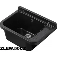 Zlewy i komory gospodarcze - HYDROLAND ZLEW.50 CZARNY Komora gospodarcza czarny 50x34 - miniaturka - grafika 1