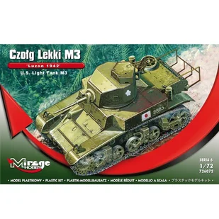 Mirage Hobby Amerykański Czołg Lekki M3 - Modele do sklejania - miniaturka - grafika 2