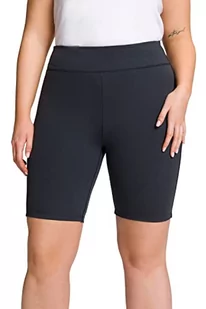 Ulla Popken Damskie spodnie trekkingowe z wysokim stanem, czarny, 58-60 duże rozmiary - Odzież trekkingowa damska - miniaturka - grafika 1