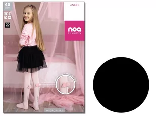 Rajstopy dziecięce ze skrzydłami Angel 140-146 Nero - Rajstopy Rajstopy dziecięce ze skrzydłami Angel 140-146 Nero - Rajstopy - miniaturka - grafika 1