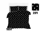 Pościel - Poszewka 70x80 1857E czarna serduszka białe - miniaturka - grafika 1