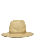 Czapki damskie - Tommy Hilfiger Kapelusz Premium Beach Fedora AW0AW17135 Beżowy - miniaturka - grafika 1