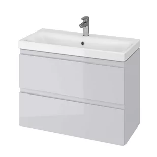 Cersanit Zestaw Moduo Slim 80 szafka z umywalką szary - Szafki łazienkowe - miniaturka - grafika 1