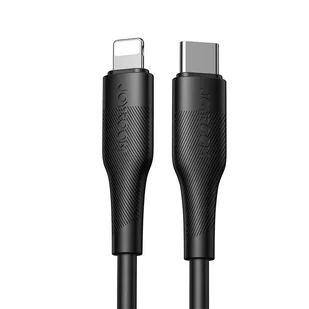 Joyroom kabel przewód USB Typ C - Lightning Power Delivery 20W 2,4A 0,25m czarny (S-02524M3 Black) - Kable USB - miniaturka - grafika 1