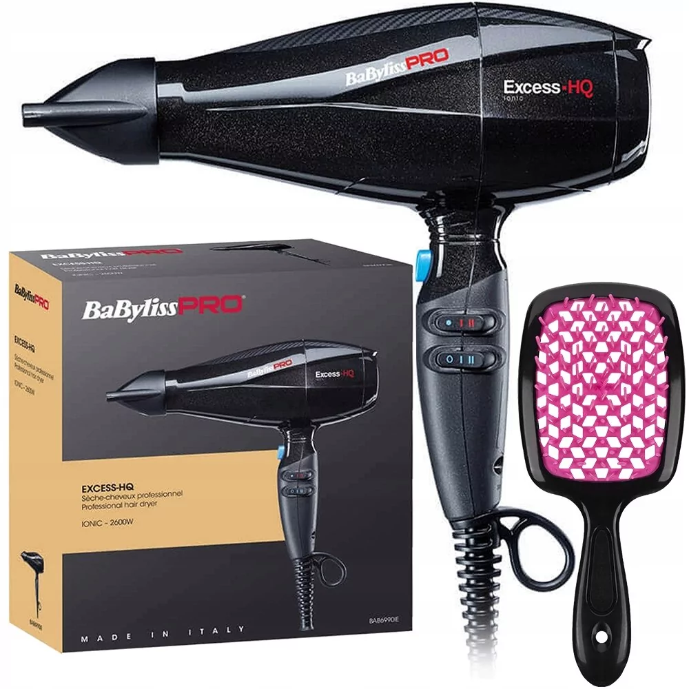 Suszarka Babyliss Pro Excess Bab6990 IE + Szczotka