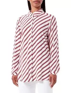 Koszule męskie - United Colors of Benetton Koszula męska, Czerwone Paski Kremowy Biały 70v, XL - miniaturka - grafika 1