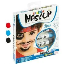 Carioca Kredki do twarzy MaskUP Carnival 3 kolory - Przybory szkolne - miniaturka - grafika 1