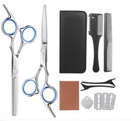 Nożyczki fryzjerskie - Frcolor zestaw fryzjerski degażówki i nożyczki praworęczne 6,0 + futerał grzebienie offset fryzjerskie do strzyżenia włosów do salonu linia classic 8w1 - miniaturka - grafika 1