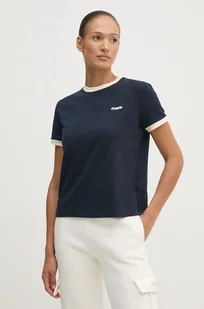 Guess t-shirt NIA damski kolor granatowy V4BI07 J1314 - Koszulki sportowe damskie - miniaturka - grafika 1